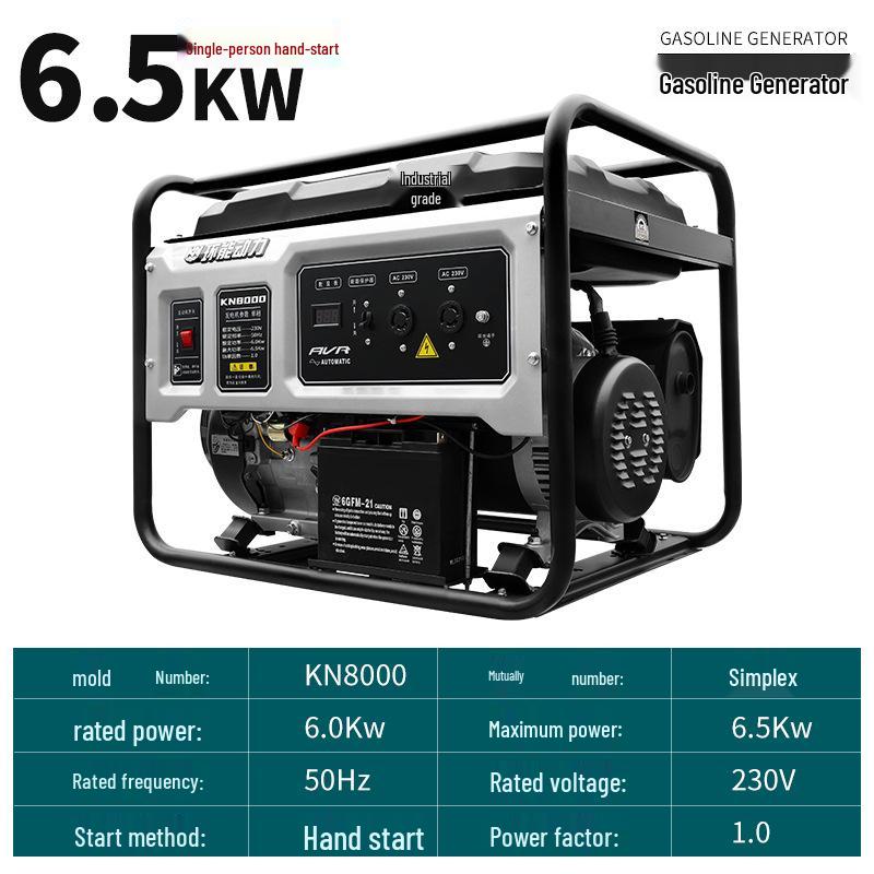 Compact Outdoor Gasoline Generator Set: 3kW To 10kW Options