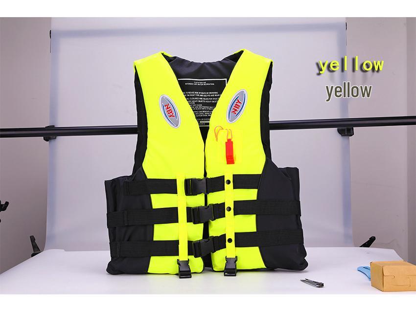 Children s Foam Oxford Life Jacket for Rafting and Swimming S жёлтый