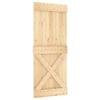 VidaXL Sliding Door and Hardware Kit 85x210 Cm Solid Pine 3332792