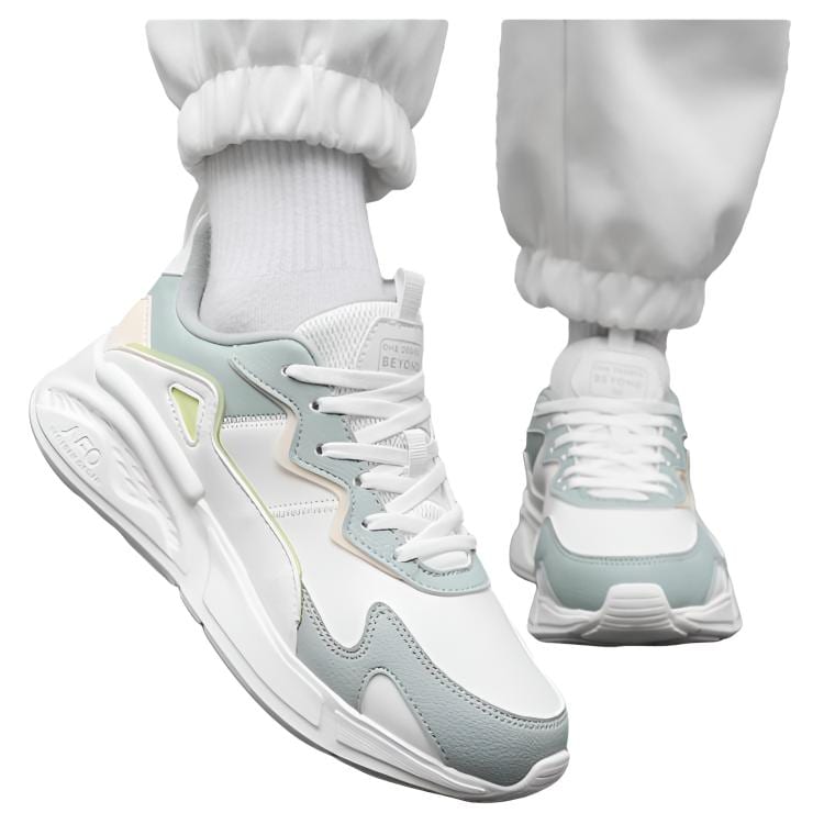 361 Yunshu Low top Casual Running Shoes Women's Feather White Light Smoke Green 682536722F-20