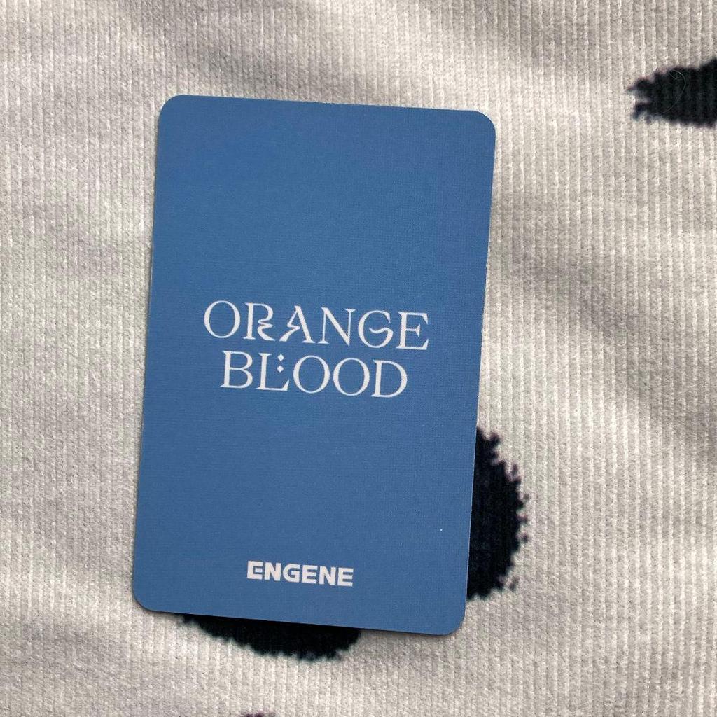 [USED] ENHYPEN Jake Public Broadcast ORANGE BLOOD Sanoku Trading Card