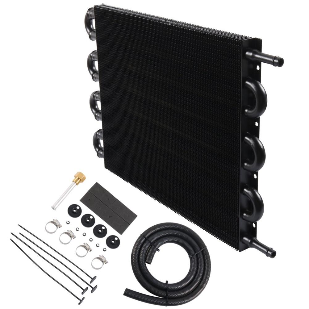 Aluminum Radiator Hose Assembly Transmission Oil Cooler Kit