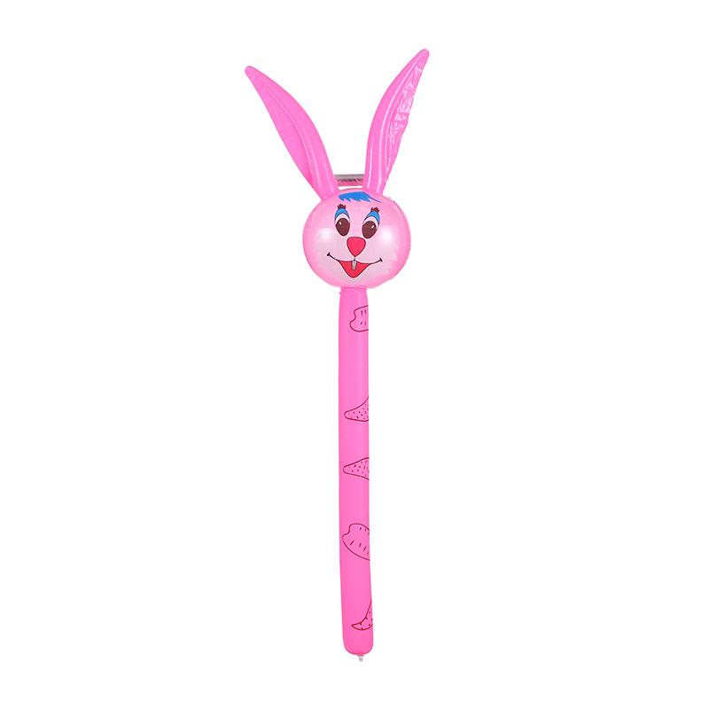 Cartoon Animal Inflatable Giraffe Stick Balloon Toy for Children