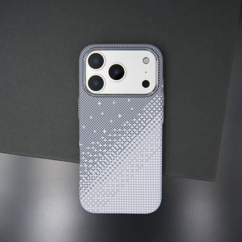 Kevlar Texture Magnetic Phone Case IPhone 17 Pro Max Full Cover Hard Shell With Skin-Friendly Grip iPhone 16 Pro