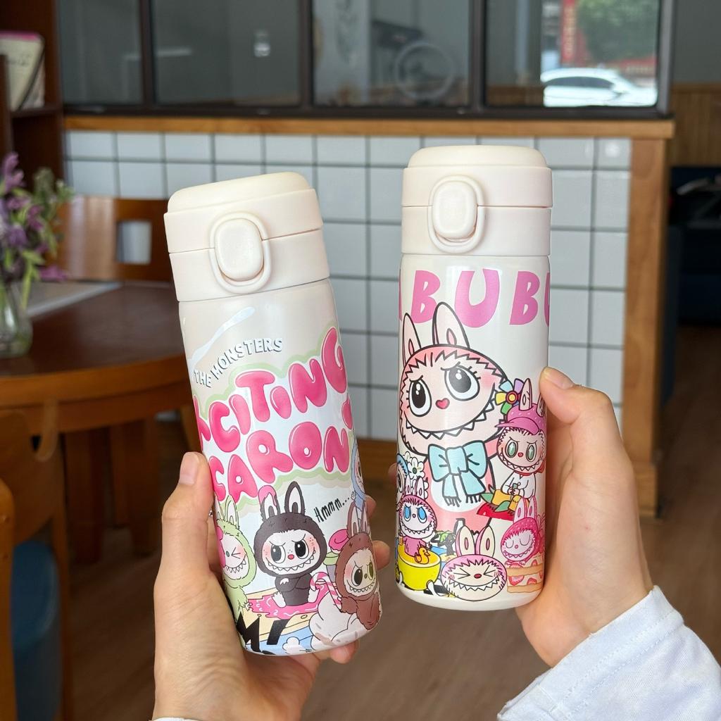 Vysoce hodnotná tepelná izolace a izolace proti chladu Nerezová termoska 304 Studentský lehký dvojitý pohár na pití Odskakovací pohár