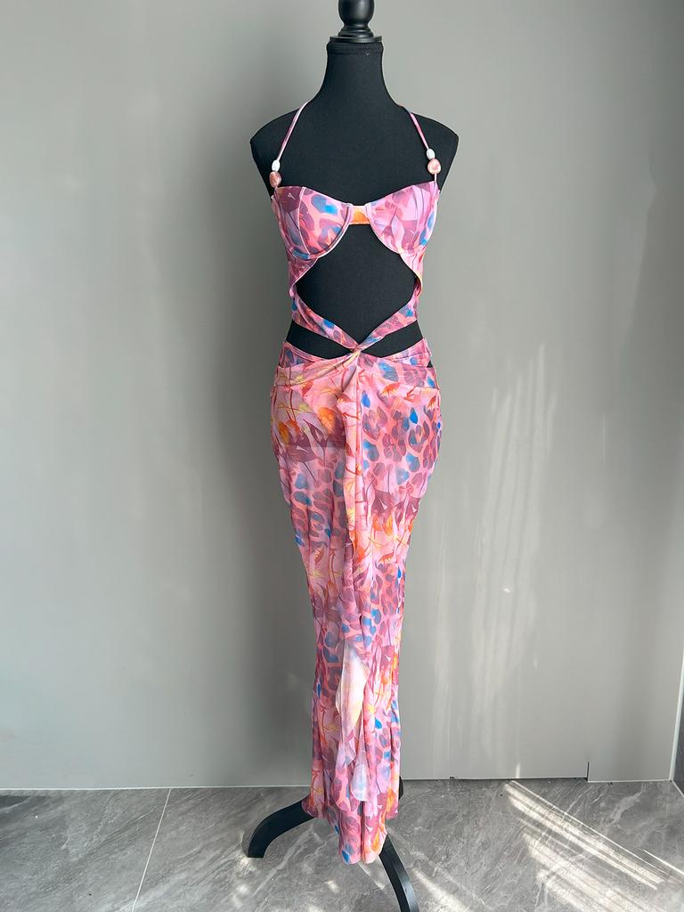 OFTBUY 2025 New Summer Sexy Color Style Swimsuit Women 2 Pieces Bikini Set Removable Wire Bra Wickedwrap Beach Swimwear Female