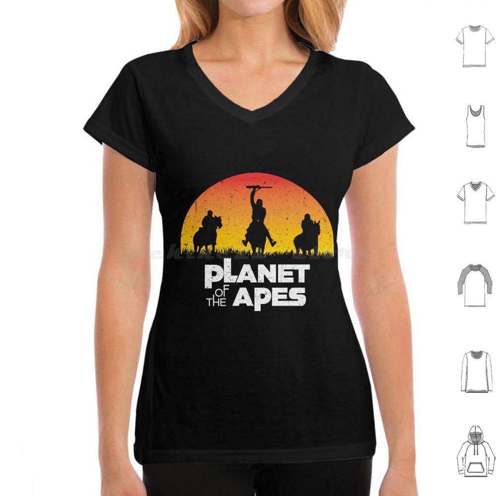 Planet Of The Apes Sunset T Shirt 6xl Cotton Cool Tee Planet Of The Apes Apes Charlton Heston Chimpanzee Film Filthy Animal