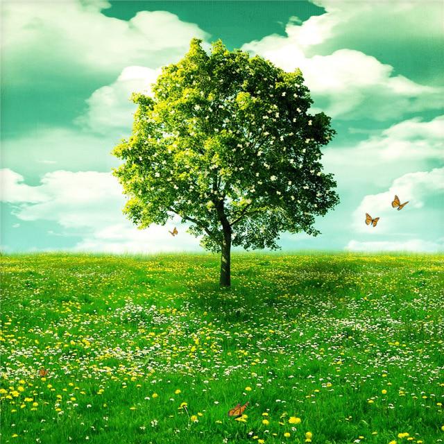 Pictură cu diamant 5D DIY, cerc complet, peisaj, arbore, reflecție, broderie, pictură cu punct de cruce