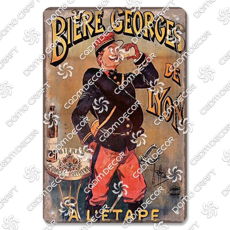 Vintage Beer Plaques Metal Tin Signs Beer Glass Drinkers Metal Plate Wall Decor Beer Party Bar Pub Living Room Home