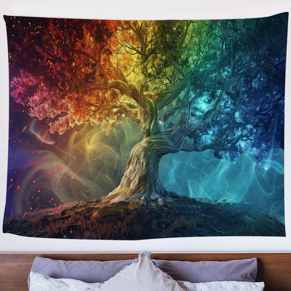 Tree of Life Hanging Bohemian Tapestry Bohemian Wall Tapestries Mandala Kawaii Room Decor