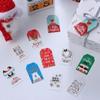100pcs Santa Claus Kraft Paper Xmas Decoration Christmas Labels Hang Tags Gift Wrapping Kraft Tag