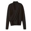 Women's 100% Pure Wool V-Neck Loose Pullover Sweater - Long Sleeve Knit Top for Autumn/Winter