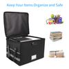 Fireproof Document Bag Fireproof Waterproof Storage Box with Lock Suitable for Hanging Letter/Legal