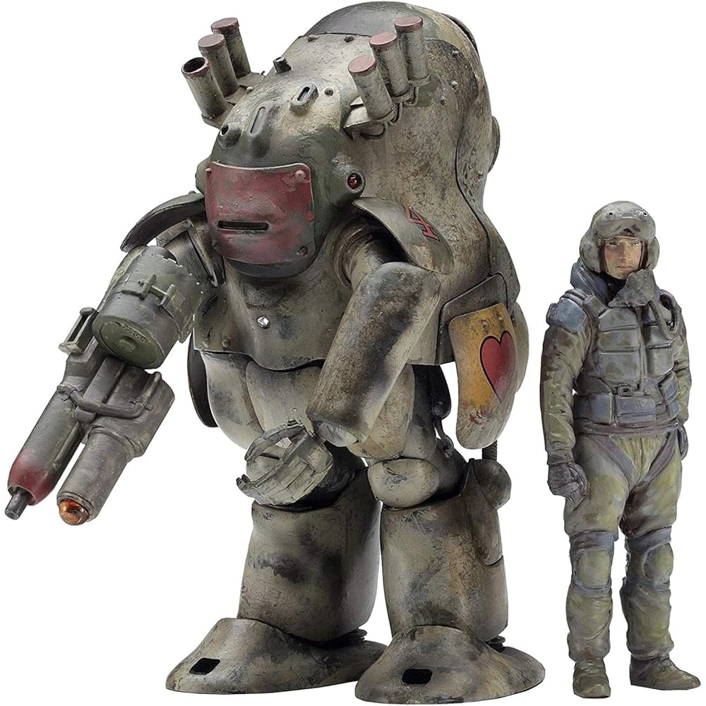 Hasegawa Maschinen Krieger MK44 Moon Surface Heavy Armor Combat Suit with Smart Gun 1/20 Scale Plastic Model Kit