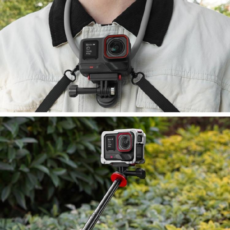 Rapid Release Magnetic Mount for 360 X5 Action Cameras Secure Locking Multiple Angle Adjustments Black