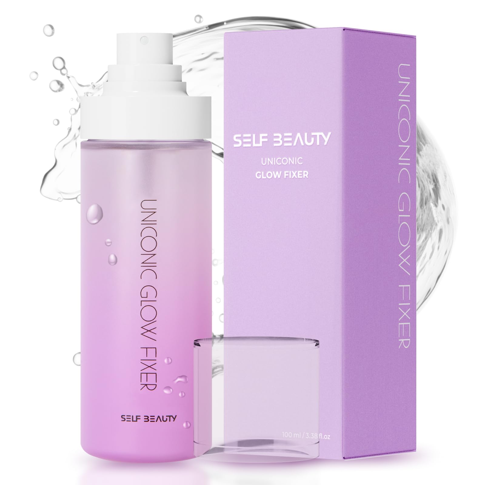 

SELFBEAUTY Unicorn Glow Makeup Fixer 100ml Makeup Keeping Mist for Moisturizing and Hydrating Skin for a Glowing Portable Mist Spray Korean Cosmetics
