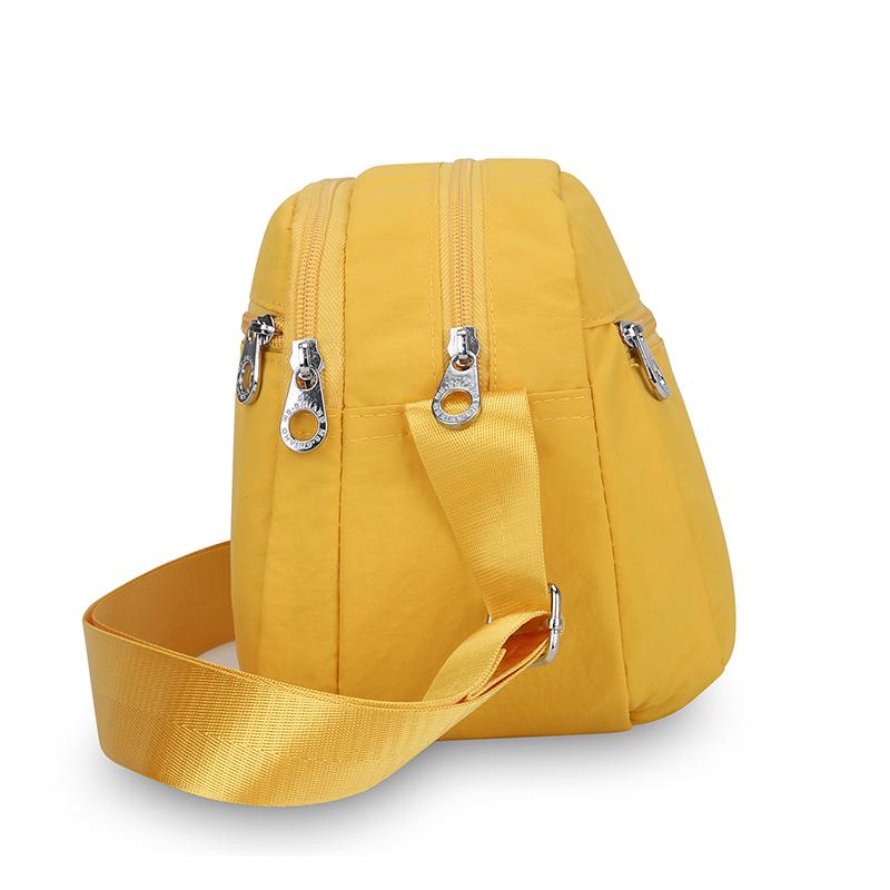 Leichte Nylon-Tasche Damen Umhängetasche Kleine quadratische Tasche Große Kapazität Umhängetasche