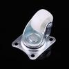 4pcs Universal Swivels Casters, 1 Inch Wheels White Polypropylene 360 Degree Swivels with Iron Plate for Furniture Trolley, Chairs