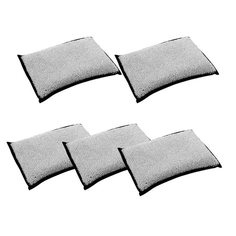 1/2/5Pcs Car Cleaning Microfiber Sponge Auto Interior Fleece Scrubbing Towel for Plastic Leather Wax Sponge Car Cleaning Tools