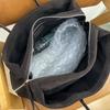 2025 Autumn and Winter Large Capacity Tote Bag Suede Leather Tote Women's Bag Minimalist Shoulder Underarm Cowhide Handbag