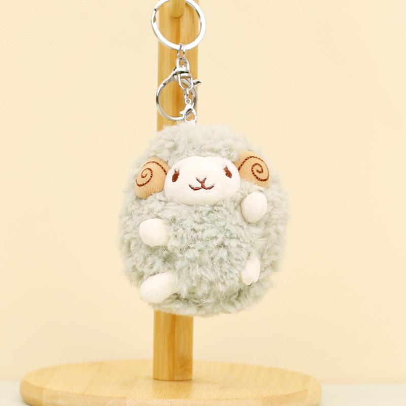 Cute Cartoon Sheep Plush Keychain Soft Stuffed Animal Doll Couple Gift