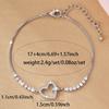 Fashion New Micro-Inlaid Zircon Super Flash Love Bracelet Women'S Daily Versatile Light Luxury Temperament Jewelry