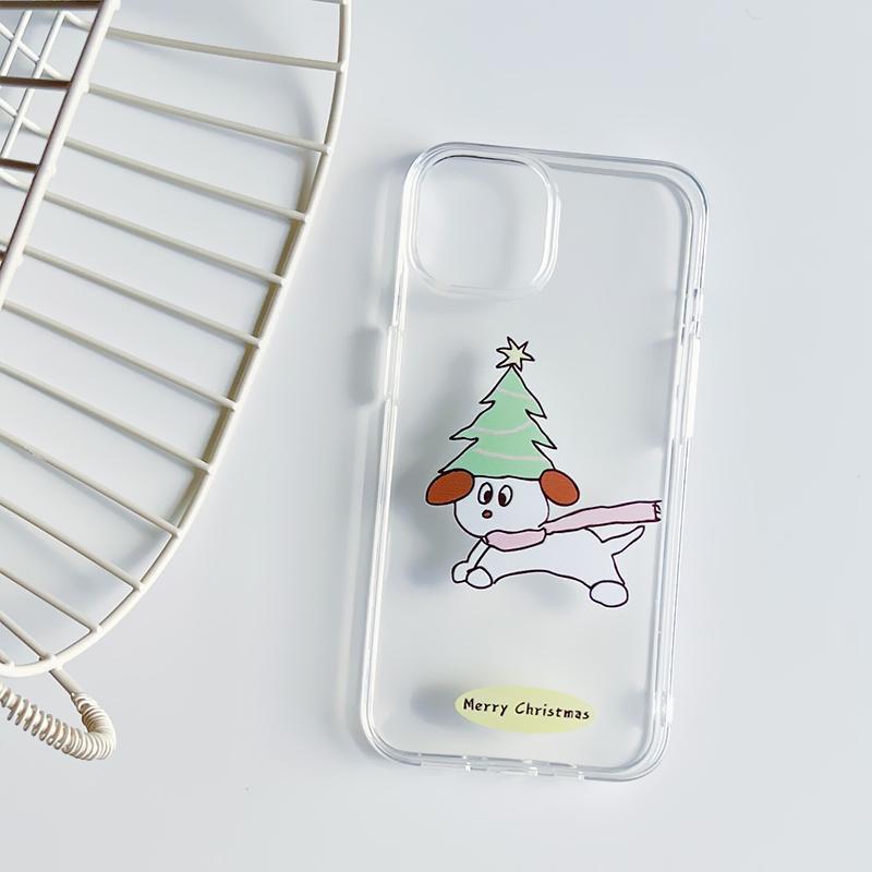 Christmas Puppy Case for Apple iPhones 15/14/13/12/11/Pro/ProMax/XS Max/XR/XS