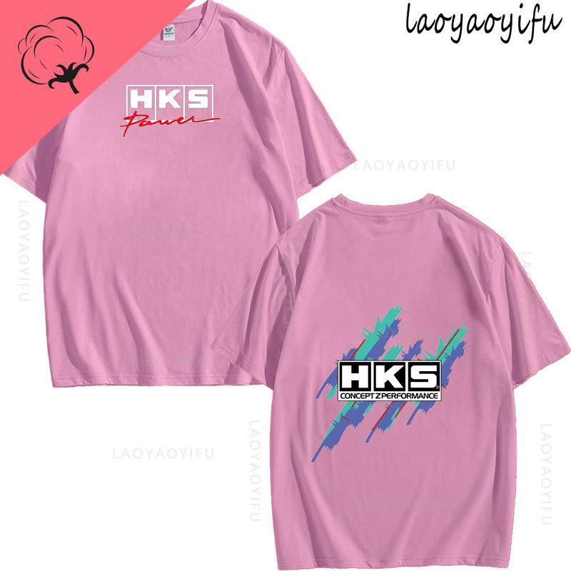JDM Modified Car HKS ENDLESS Theme 100Cotton Mens Womens Fashion High Quality Oneck Casual Summer TShirt Printed Fashion