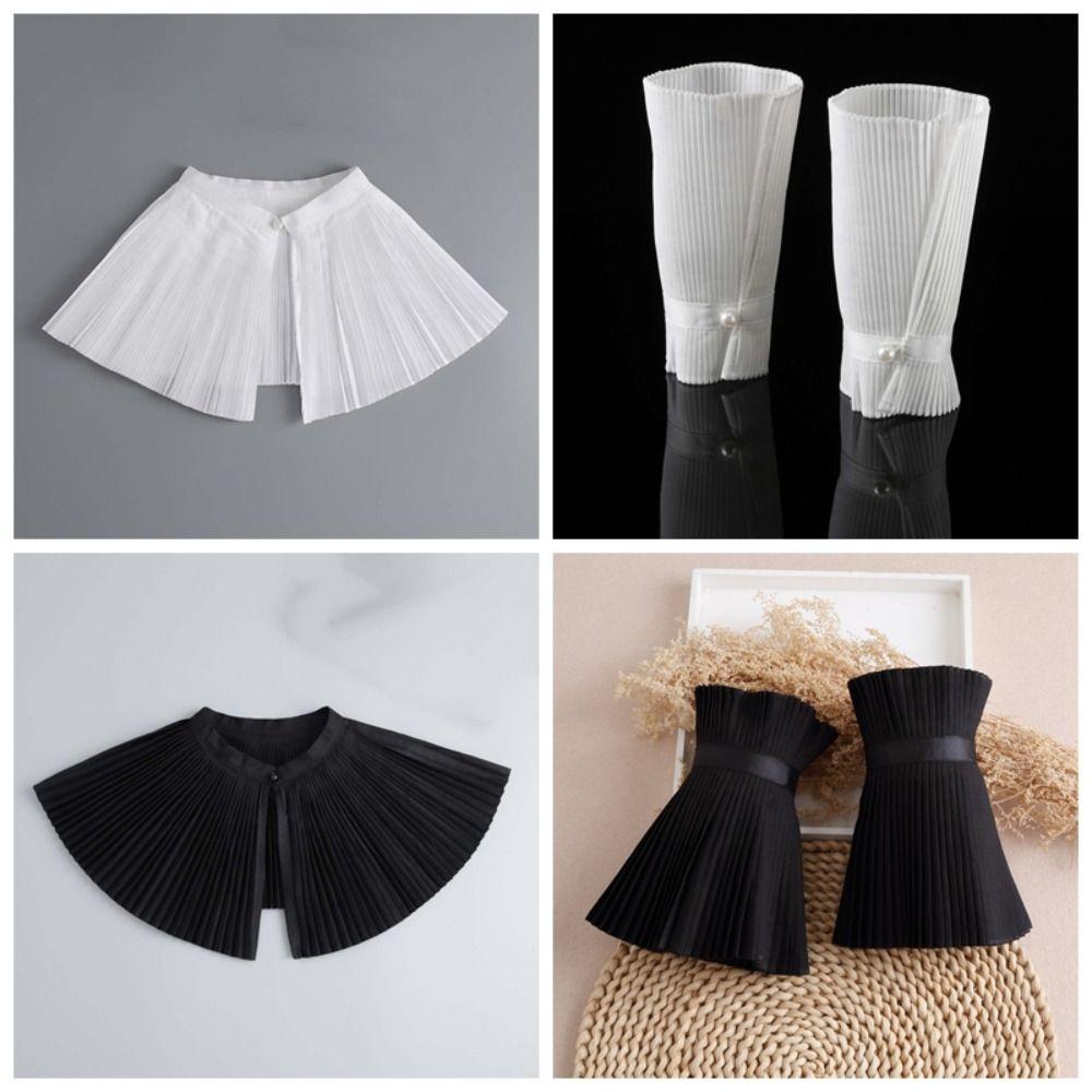Detachable Dual-piece Set Organ Pleats Fake Collar Theme Party Outfitters