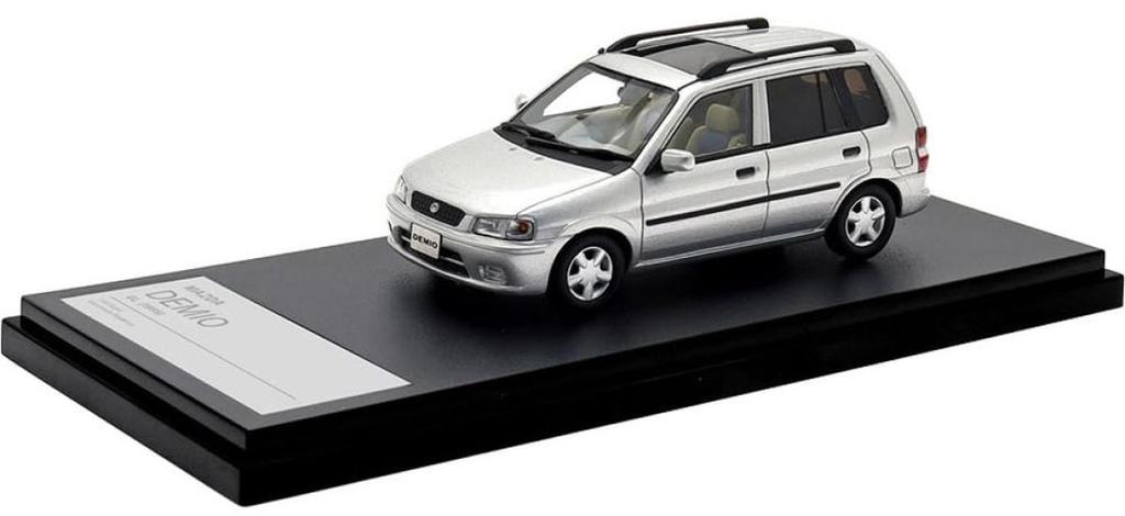 Interallied Hi Story 143 Mazda Demio GL (1996) Silverstone Metallic Finished Model HS497SL
