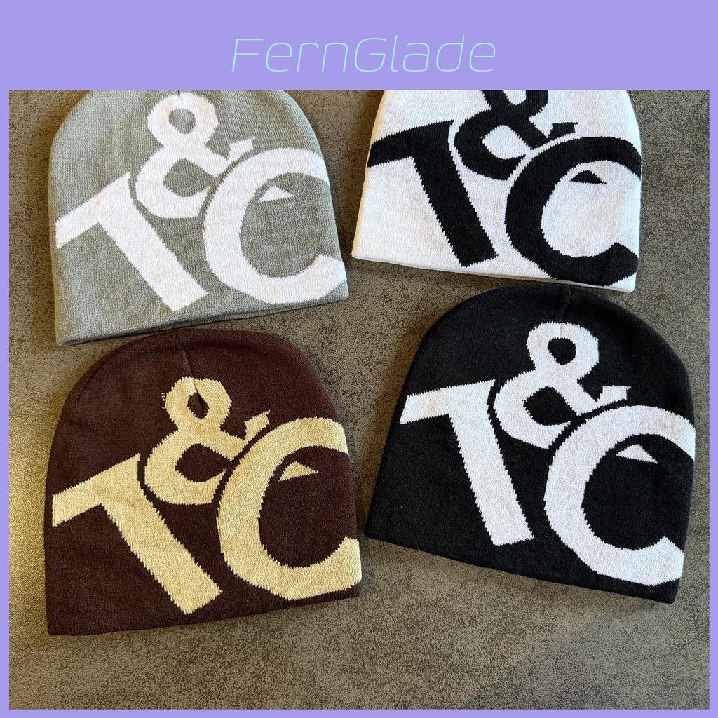 Teenage Hip Hop Letter Beanie With Warm Acrylic Knit For Winter Fashion
