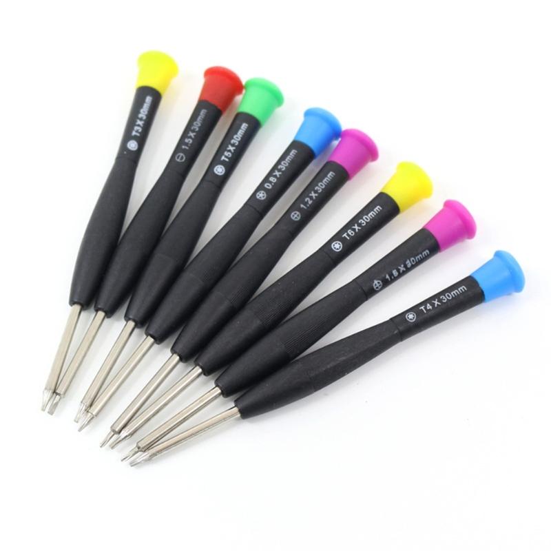 Heavy Duty Magnetic Screwdriver Set 8 Interchangeable Heads Suitable For Professional And Home Use Tight Space Repairs