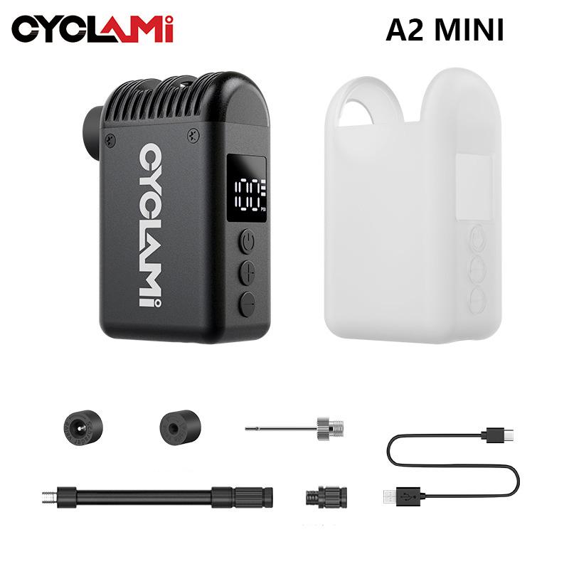 CYCLAMI Bicycle Air Pump Bicycle Electric Inflator Pump Mini Portable Electric Inflator Pump A2 MINI
