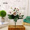 Luxurious Artificial 10 Heads Fake Pansy Silk Flower Bouquet For Home And Wedding Decor