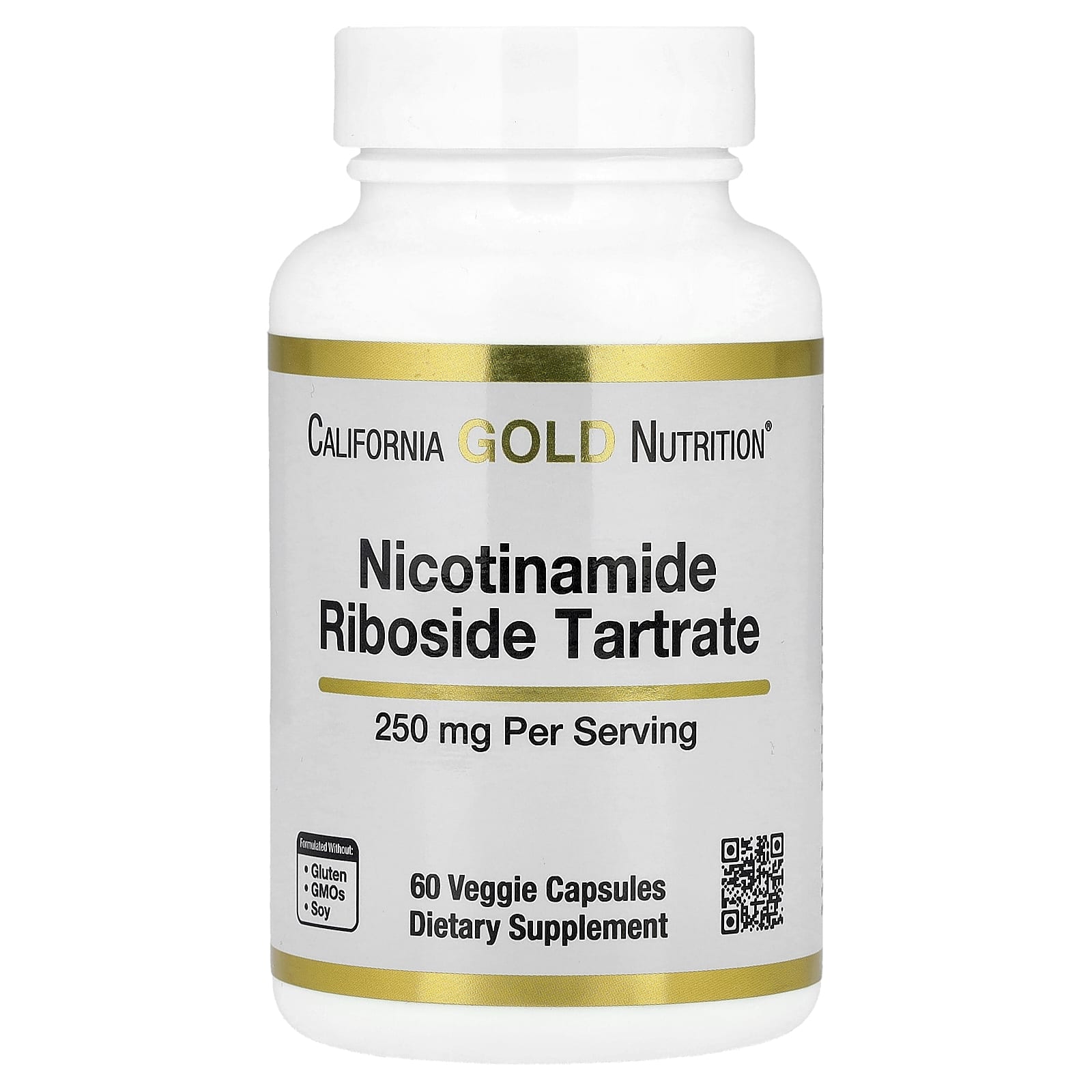

Nicotinamide Riboside Tartrate(Nr), 250Mg, 60 Veggie Capsules
