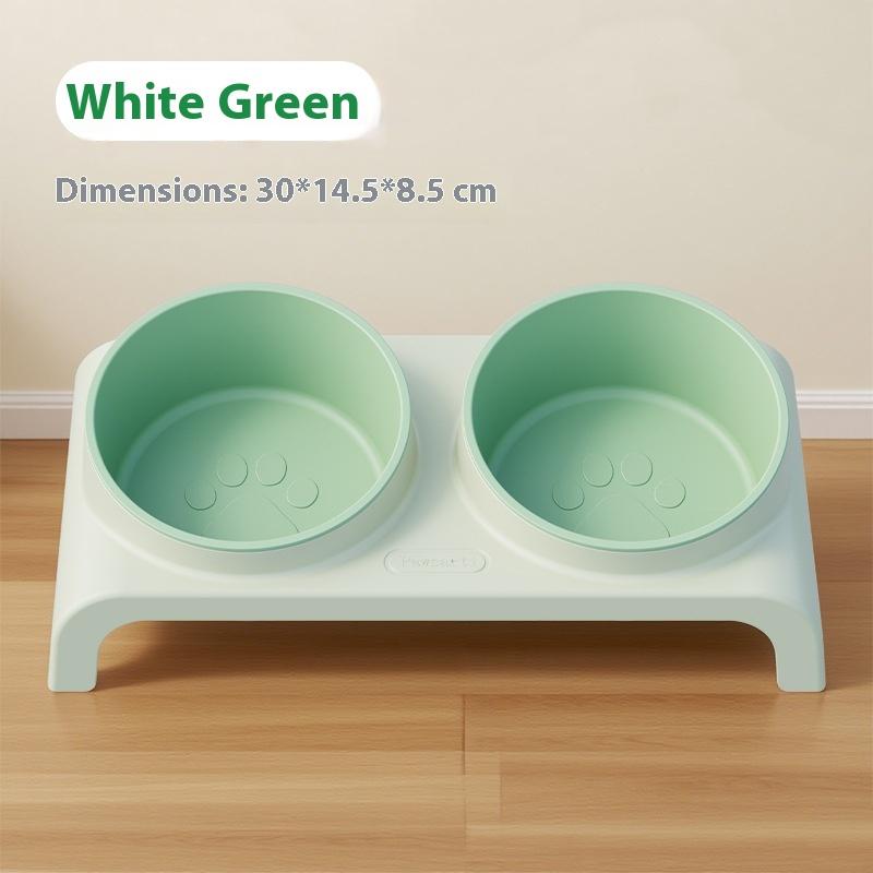 Food Feeders Pet Double Bowls Feeder Adjustable Height Cats Dogs Drinker Water Bowl Dish Elevated Feeding Supplies