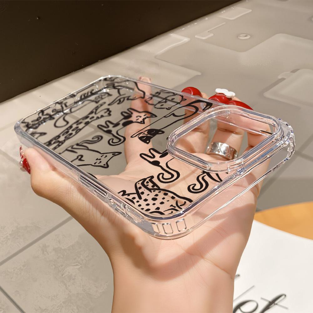 Acrylic Phone Case For iPhone 11 13 16 ProMax Case iPhone 13 14 15 ProMax 12 13 ProMax Case Samsung A55 A05S A54 A06 S22 A15 S23 A12 A22 A52S Cartoon