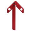 45 90 Degrees Carpenter Right Angle Line Gauge Round Heart Ruler