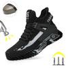 High Top Safety Shoes Men Steel Toe Work Shoes Men Anti-puncture Safety Shoes Woman Work Safety Boots Man Indestructible Shoes