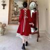 Abito autunnale stile Hepburn Abito lungo francese di lusso leggero Abito formale ad alto senso