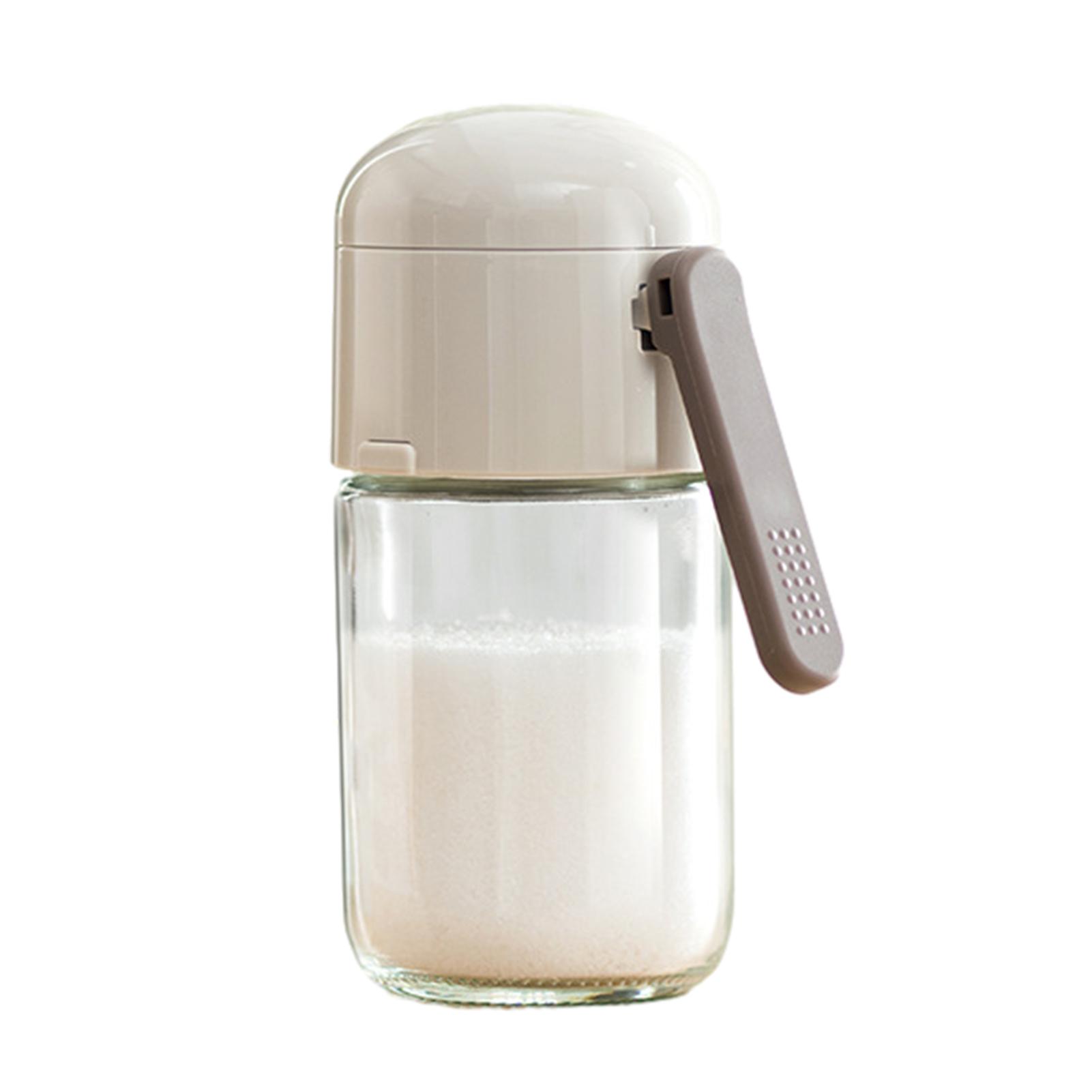 Quantitative Salt Shaker Glass Salt Shaker Dispenser Leakproof Sealing Spice Containers For Camping Kitchen