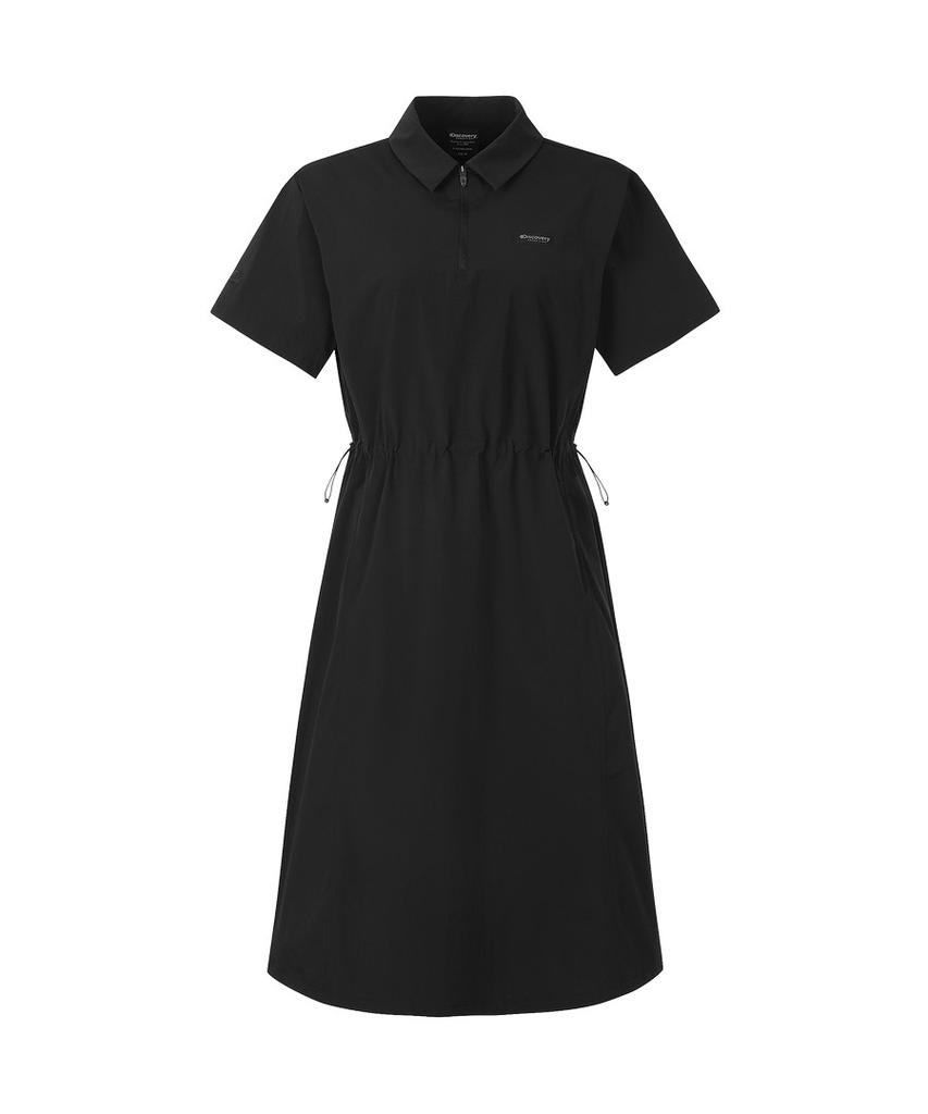 DISCOVERY EXPEDITION Women'S Freshvent Collared Woven Dress (Black)