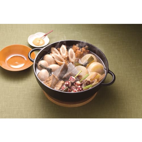 Ishigaki Iron Pot, Multi-Purpose Pot, IH Compatible, with Ceramic Bowl, Cast Iron, 33cm Wide X 26.5cm Deep X 12cm High, Iron Pot with Ceramic Bowl, Bo