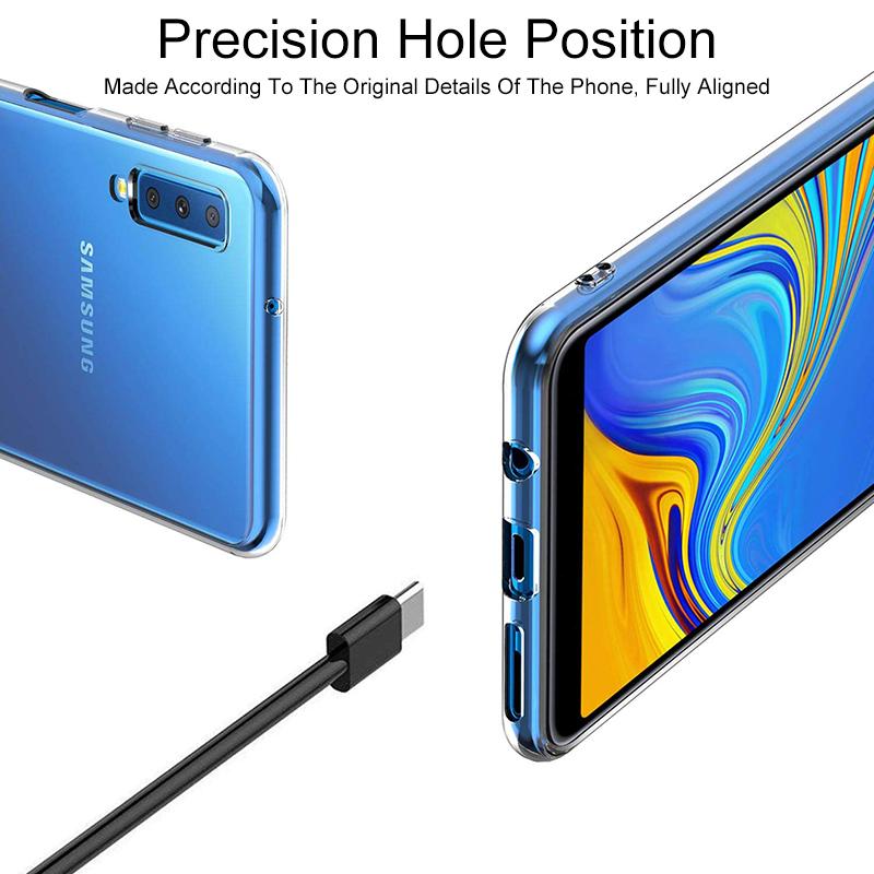 Ultra Thin Transparent Silicone Phone Case For Samsung Galaxy A7 2018 A9 A8 A6 Plus 2018 A10 A20 A30 S A40 A50 A70 Soft Case