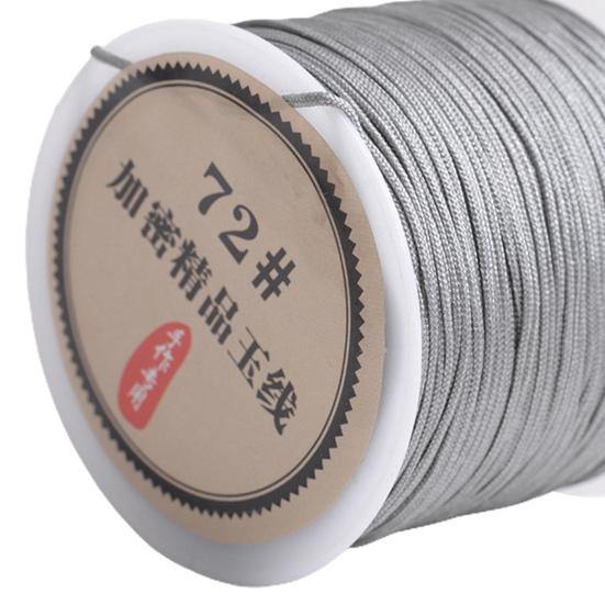 1 Roll 0.8mm Waxed Cord Vibrant Color Easy for Weaving Acrylic Fiber Necklace Bracelet Beading String Jewelry Making Tools