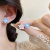 Small Fresh Resin Flower Earrings For Women Simple  Stud Earrings Cute Mini Jewelry Gift