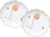 Okura Pottery Art, Hanamari, 13cm Plum-Shaped Small Plate Set (Pair), Made In Japan, 114HR/3221