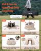 Tenda Gazebo Pop-up com Tela, 3,6x3,6 m, Tenda de Dossel de Acampamento Esférica de 13 Lados com Teto Removível e Bolsa de Transporte, Montagem Rápida e à Prova de Mosquitos, Casa de Tela Sol