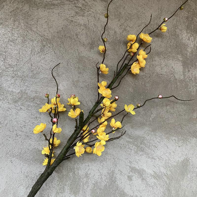 Chimonanthus Praecox Branch Artificial Flower Decoration Living Garden Room