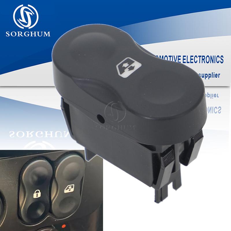 SORGHUM 8200602227 Car Front Driver Side Window Switch Button For Dacia Logan MCV 2009 2010 2011 Duster Sandero 2008 2011 5 P